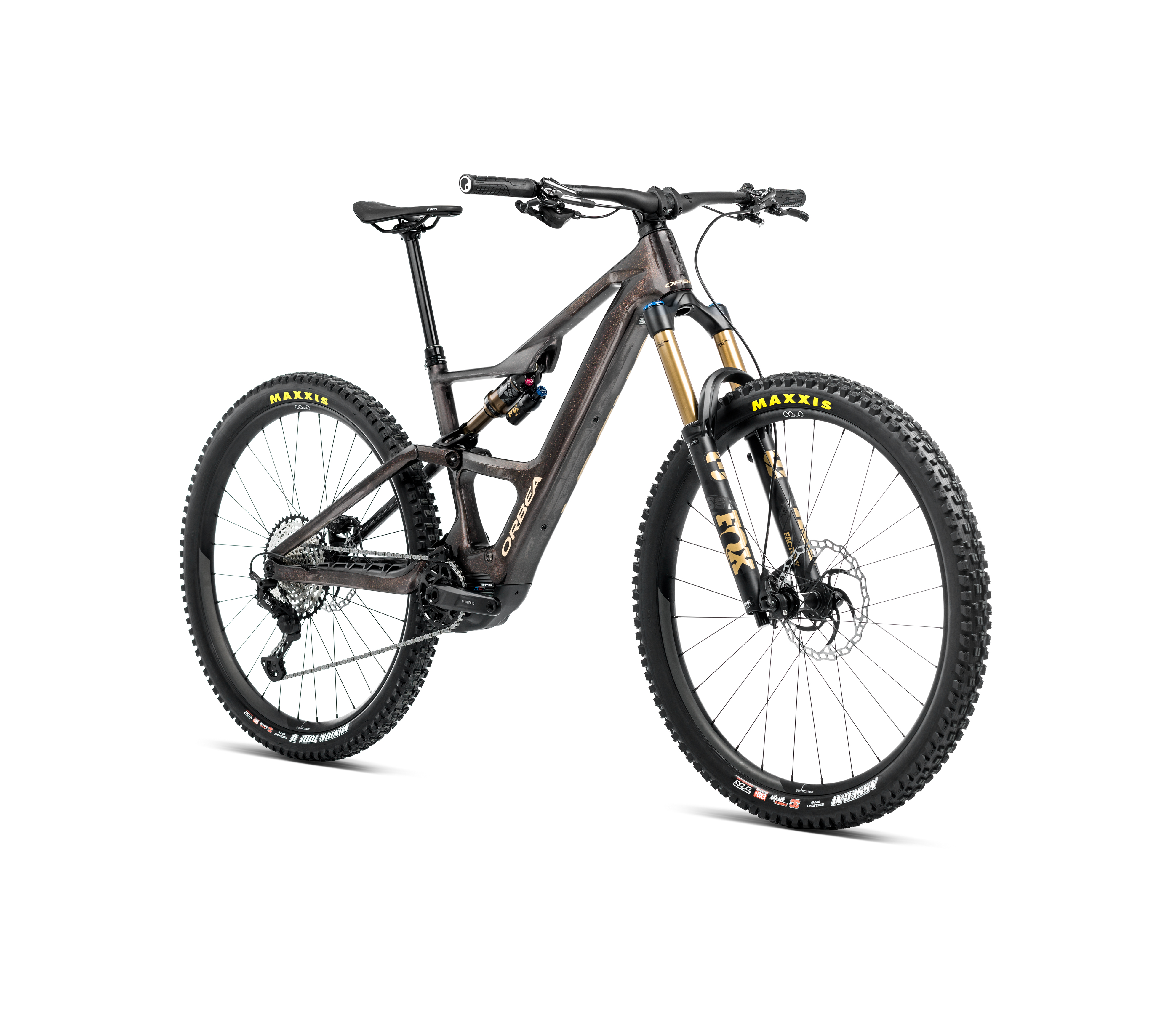 Alternative view of ORBEA RISE LT M10 XL 630wh Cosmic Carbon- Golden S